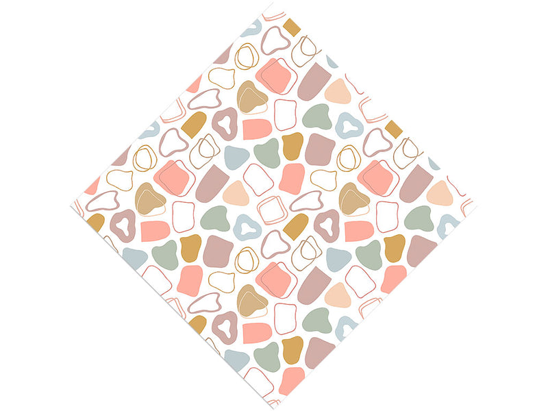 Peachy Cobblestone Vinyl Wrap Pattern