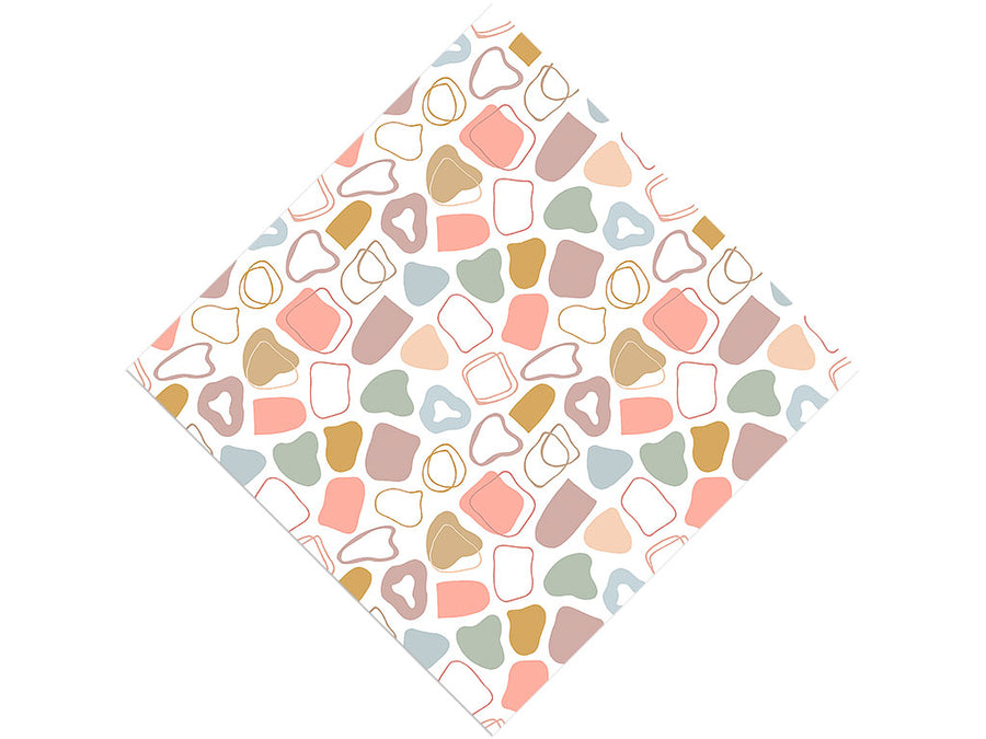 Peachy Cobblestone Vinyl Wrap Pattern