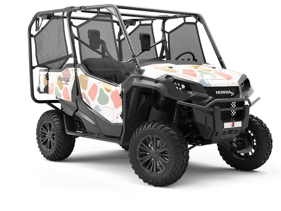 Peachy Cobblestone Utility Vehicle Vinyl Wrap
