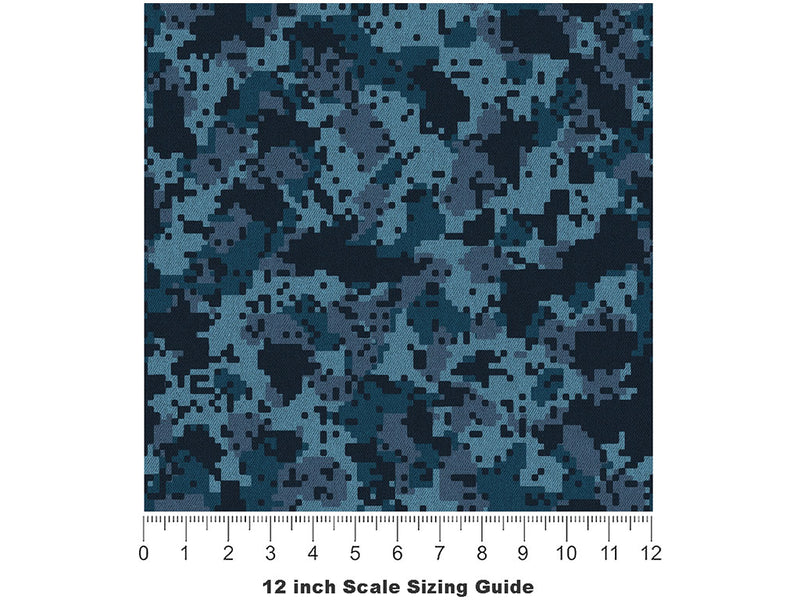 Peacock DPM Camouflage Vinyl Film Pattern Size 12 inch Scale~Rwraps Peacock DPM Camouflage Sizing Chart~3