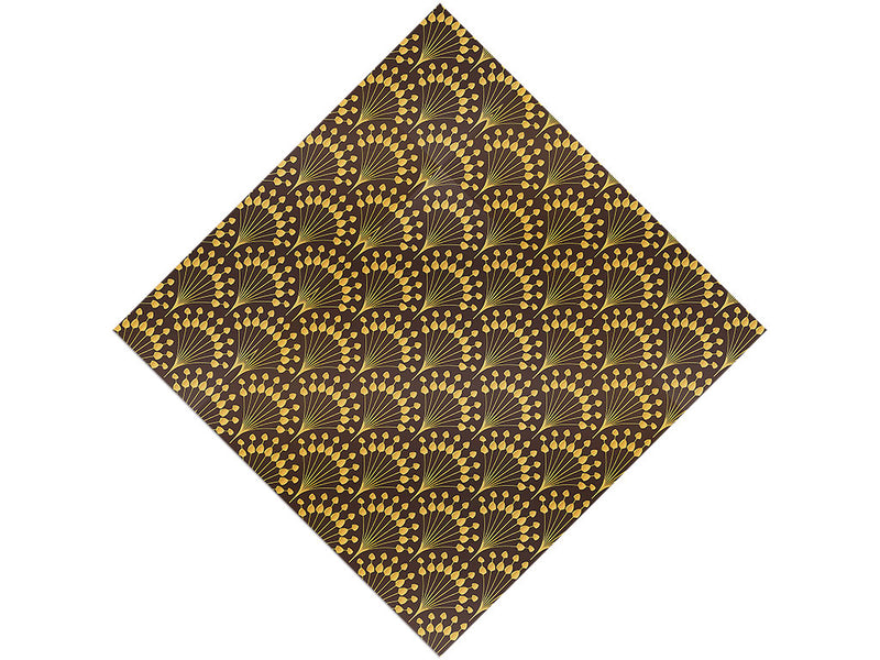 Peacock Tails Art Deco Vinyl Wrap Pattern