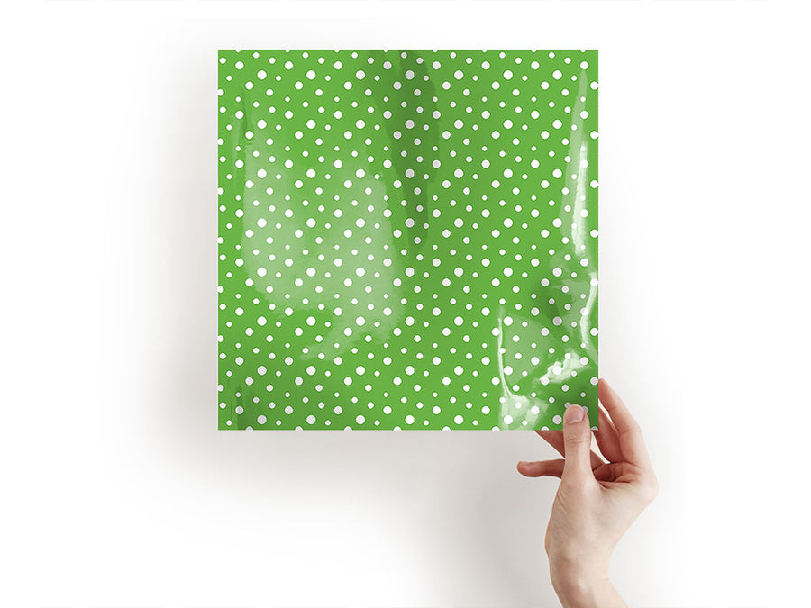 pear green polka dot Craft Sheets