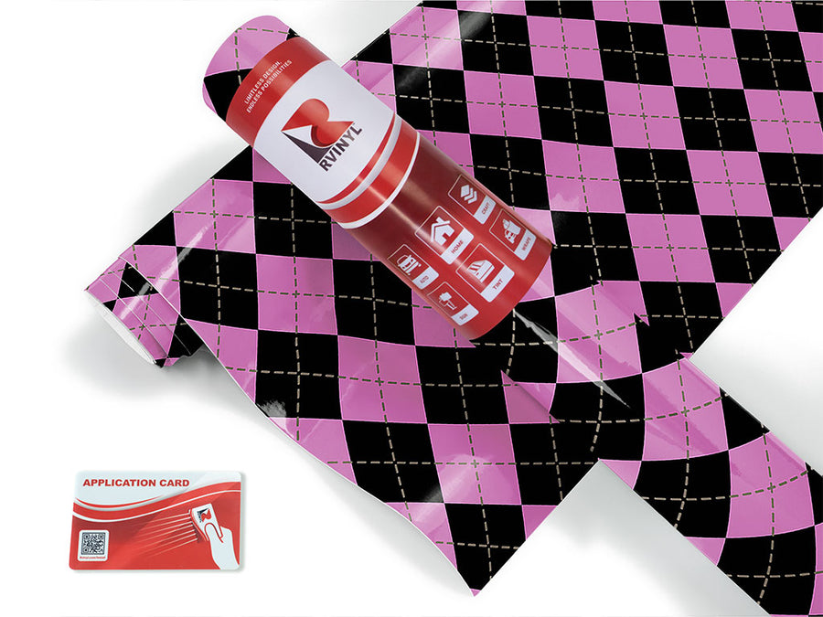pearlized pale argyle Craft Vinyl Roll