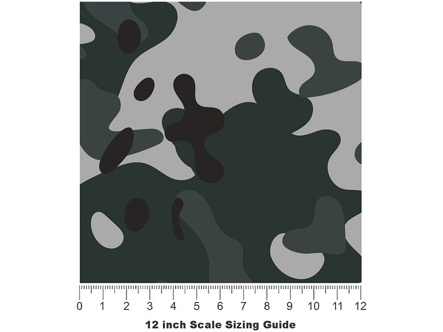 Pebble Flecktarn Camouflage Vinyl Film Pattern Size 12 inch Scale~Rwraps Pebble Flecktarn Camouflage Sizing Chart~3