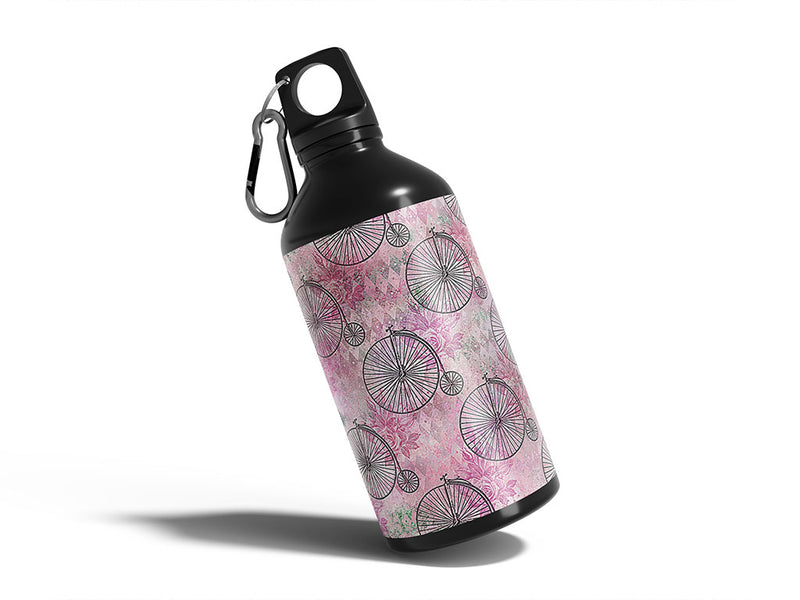 penny farthings steampunk Water Bottle DIY Stickers