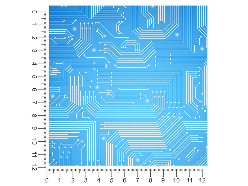 Perfect Blue Technology Vehicle Wrap Scale~Rwraps Series 914 Perfect Blue Technology Measurements~2