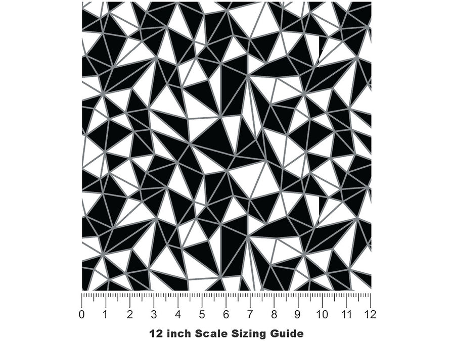 Perfect Pairing Mosaic Vinyl Film Pattern Size 12 inch Scale~Rwraps Perfect Pairing Mosaic Sizing Chart~2