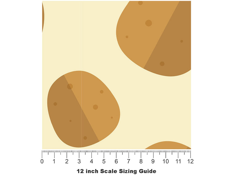 Perfect Parel Vegetable Vinyl Film Pattern Size 12 inch Scale~Rwraps Perfect Parel Vegetable Sizing Chart~2