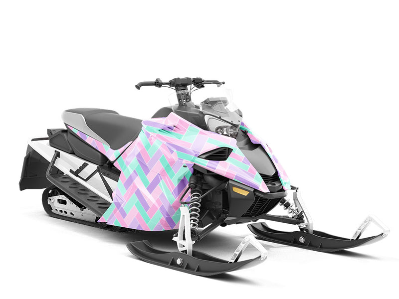 Periwinkle Brick Custom Wrapped Snowmobile