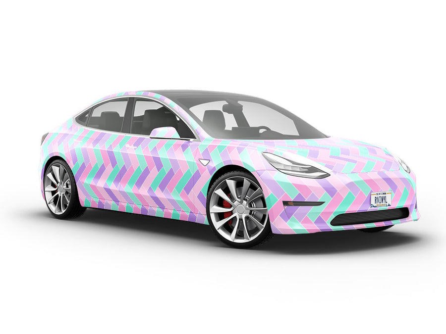 Periwinkle Brick Vehicle Vinyl Wrap