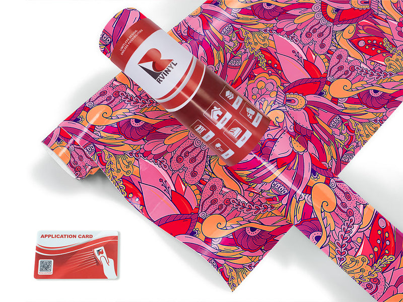 persephones pomegranate floral Craft Vinyl Roll