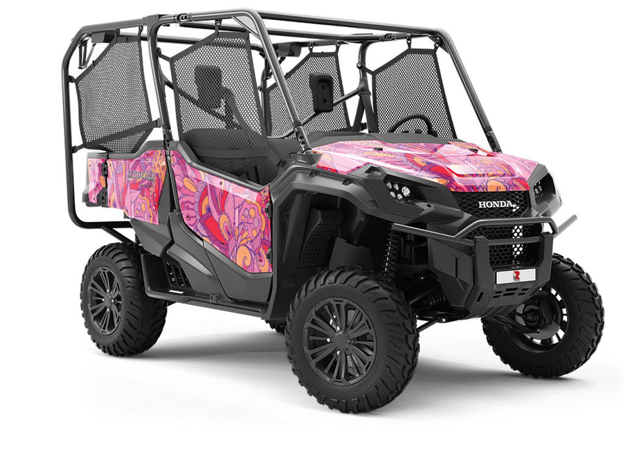 Persephones Pomegranate Floral Utility Vehicle Vinyl Wrap