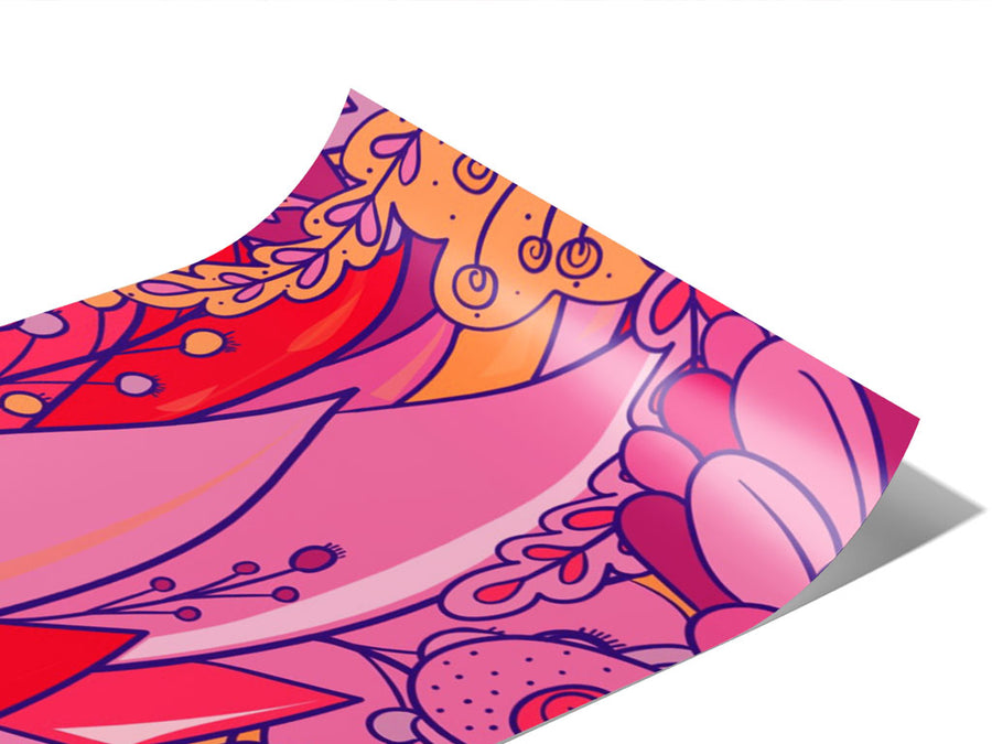 Persephones Pomegranate Floral Vinyl Wraps~Rwraps Series 914 Digitally Printed Vinyl Wrap~0