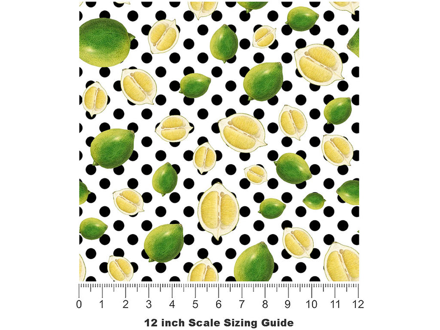 Persian Fruit Vinyl Film Pattern Size 12 inch Scale~Rwraps Persian Fruit Sizing Chart~2