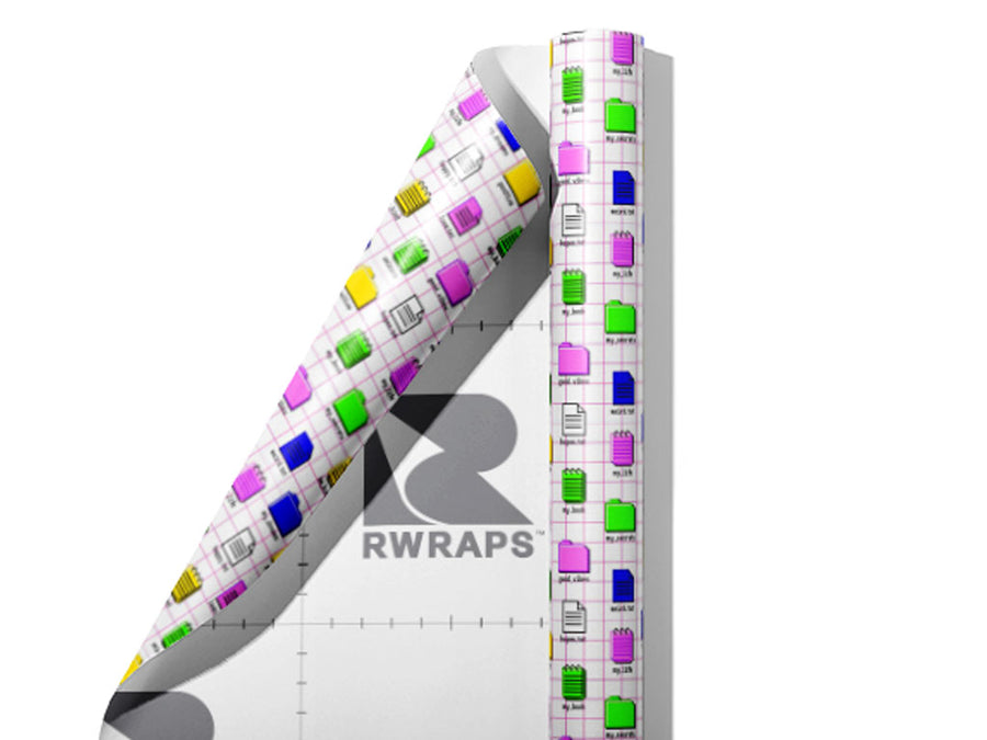 Personal Files Technology Wrap Film Sheets~Rwraps Series 914 Personal Files Technology Scrolled Sheet~4