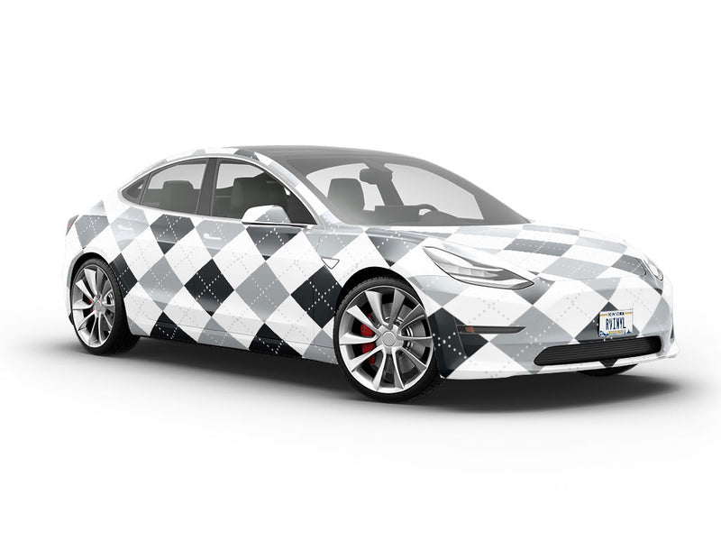 Pesky Pebbles Argyle Vehicle Vinyl Wrap