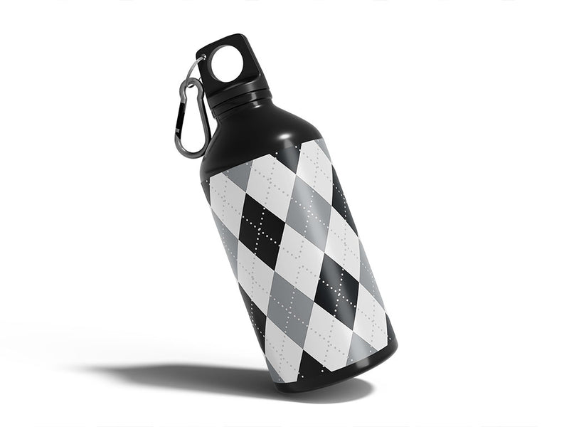 pesky pebbles argyle Water Bottle DIY Stickers