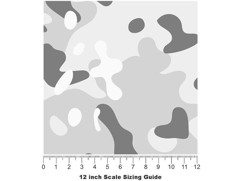Pewter Salt Camouflage Vinyl Film Pattern Size 12 inch Scale~Rwraps Pewter Salt Camouflage Sizing Chart~3