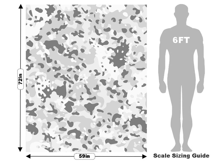Pewter Salt Camouflage Vehicle Wrap Scale~Rwraps Series 914 Pewter Salt Camouflage Measurements~2