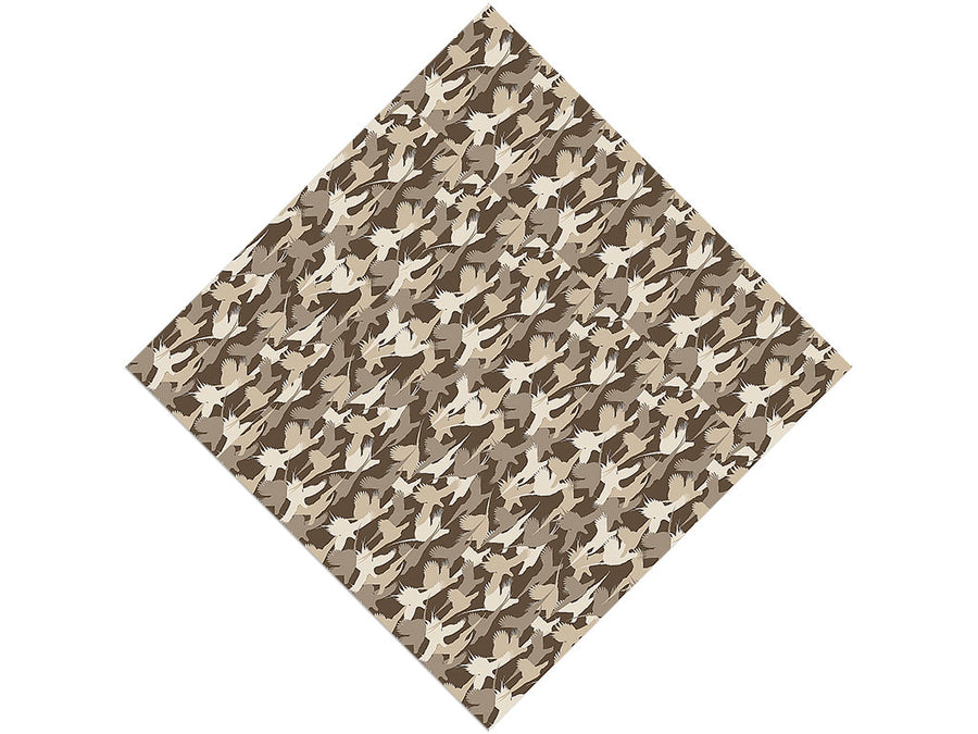 Pheasant Silhouette Camouflage Vinyl Wrap Pattern