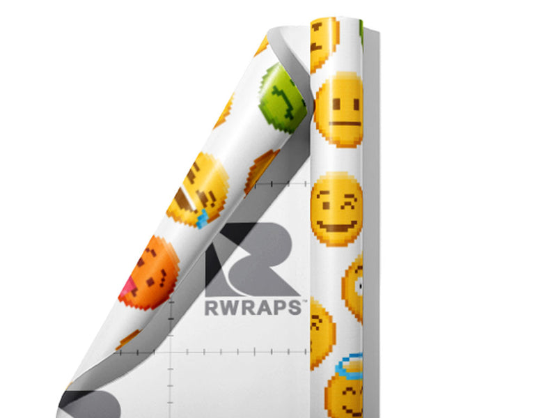 Phone Rip Emoji Wrap Film Sheets~Rwraps Series 914 Phone Rip Emoji Scrolled Sheet~3