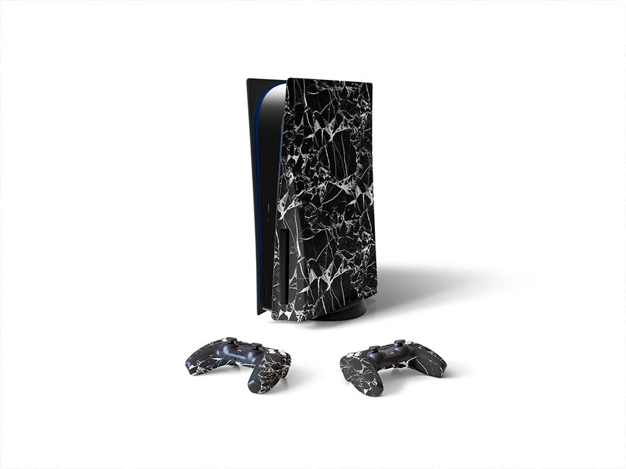 picasso black marble stone Sony PS5 DIY Skin