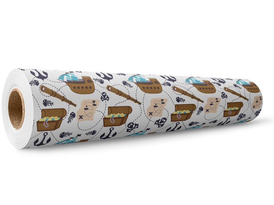 Pilfer and Plunder Pirate Wrap Film Wholesale Roll~Rwraps Series 914 Digitally Printed Vinyl Roll~5