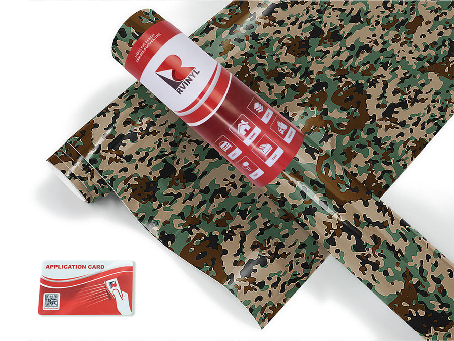 pine puzzle camouflage Craft Vinyl Roll