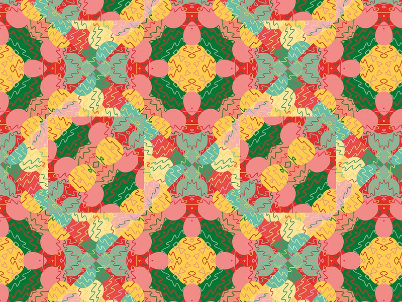 Pineapple Pleasure Mosaic Vinyl Wrap Pattern~Rwraps Series 914 Digitally Printed Vinyl Wrap~0