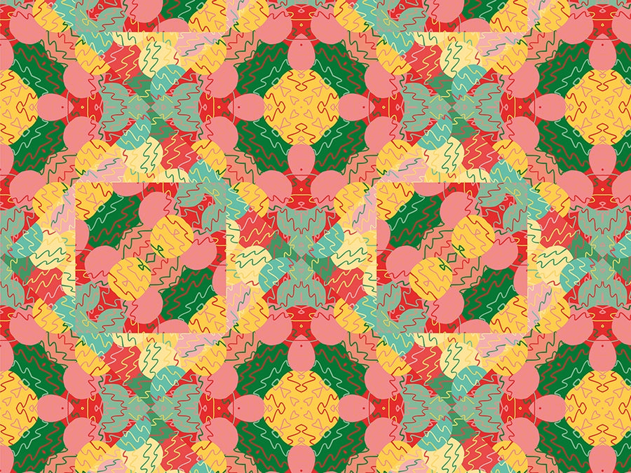 Pineapple Pleasure Mosaic Vinyl Wrap Pattern~Rwraps Series 914 Digitally Printed Vinyl Wrap~0