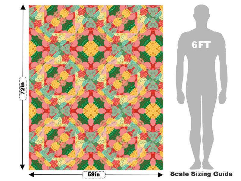 Pineapple Pleasure Mosaic Vehicle Wrap Scale~Rwraps Series 914 Pineapple Pleasure Mosaic Measurements~1