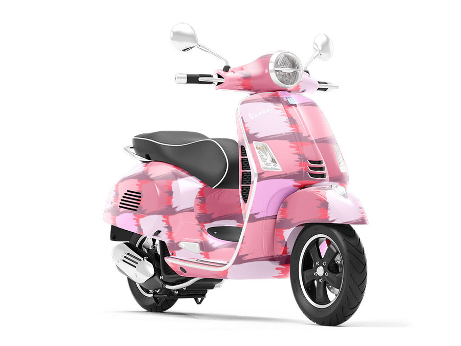 Pink Brick Vespa Scooter Wrap Film
