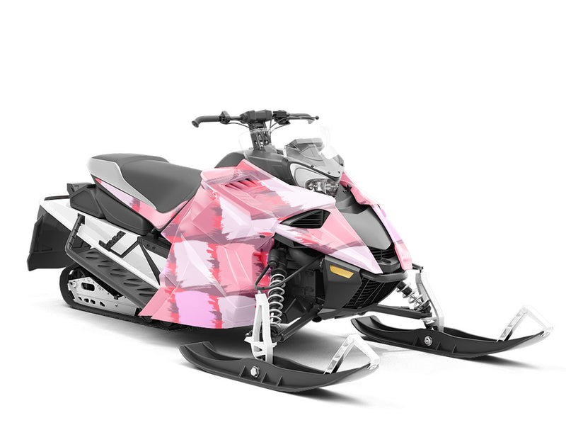 Pink Brick Custom Wrapped Snowmobile