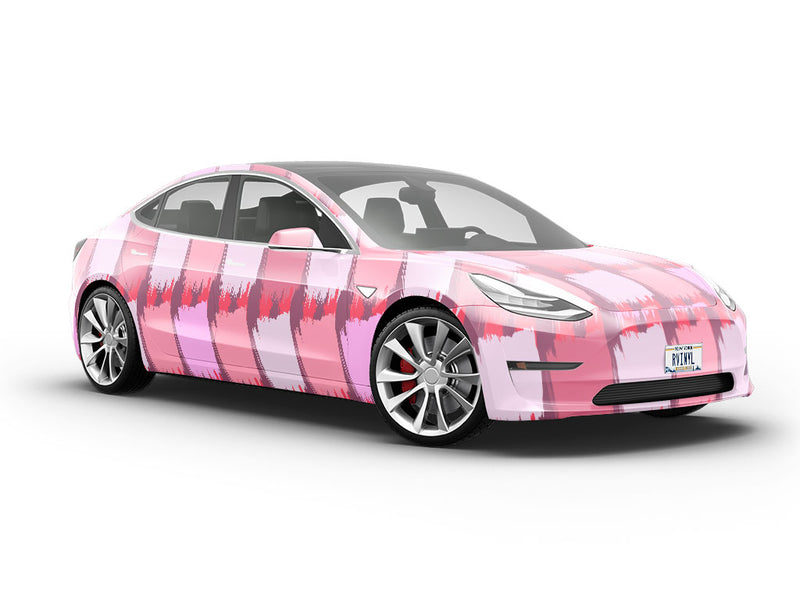Pink Brick Vehicle Vinyl Wrap