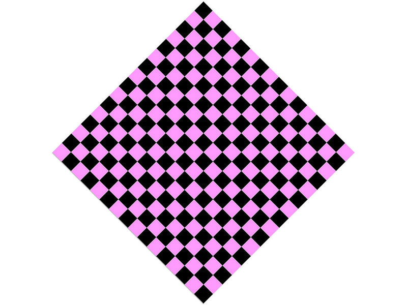 Pink Checkered Vinyl Wrap Pattern