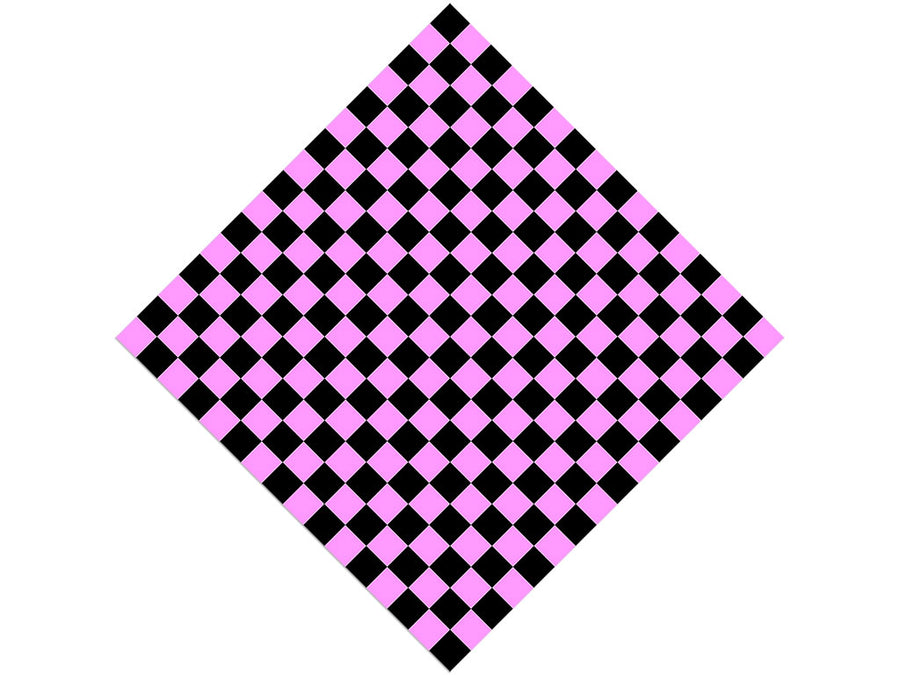 Pink Checkered Vinyl Wrap Pattern