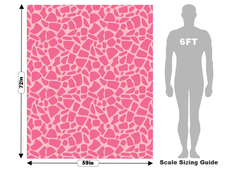 Pink Cobblestone Vehicle Wrap Scale~Rwraps Series 914 Pink Cobblestone Measurements~2