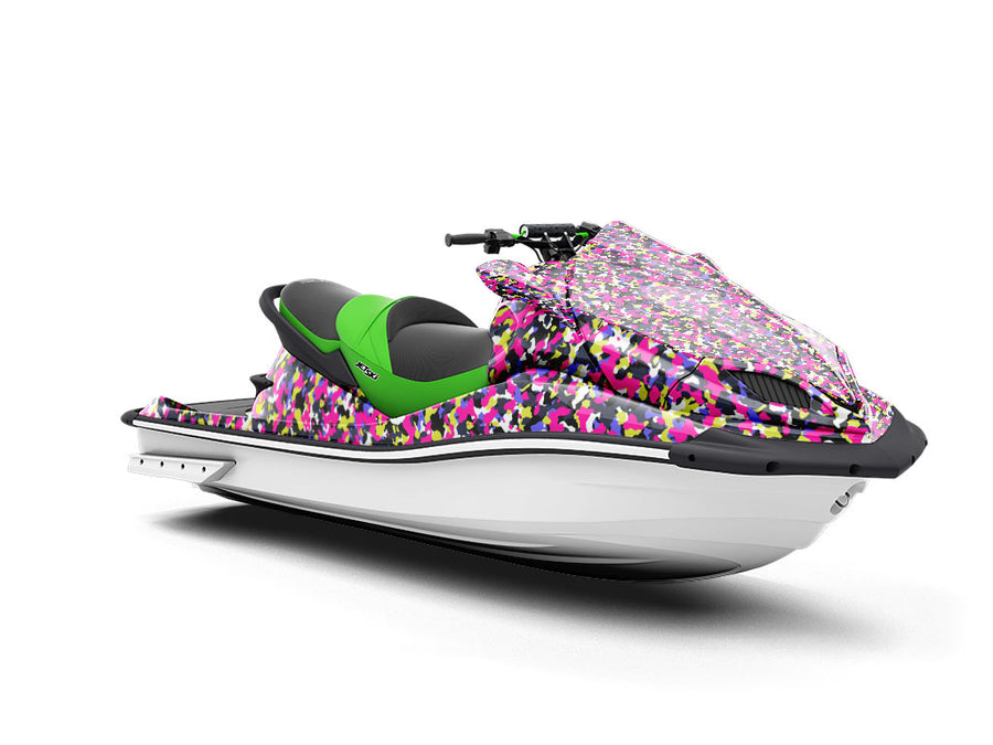 Pink Camouflage Jet Ski Vinyl Customized Wrap