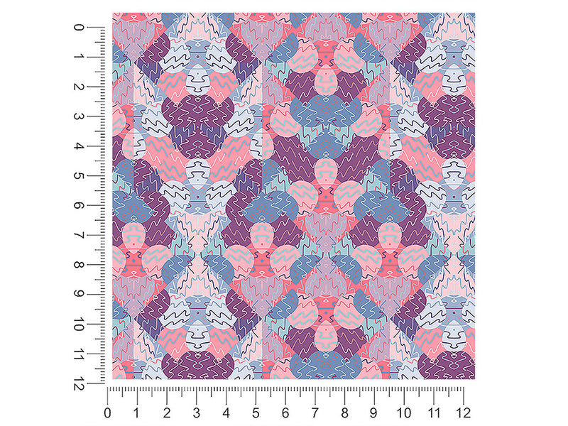 pink confusion mosaic 1ft x 1ft Craft Sheets