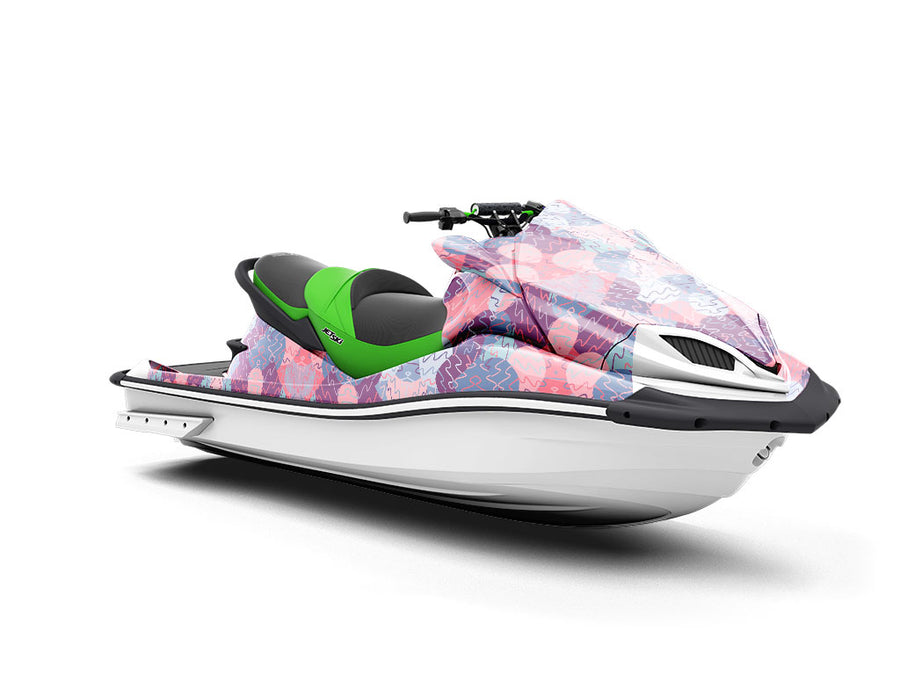 Pink Confusion Mosaic Jet Ski Vinyl Customized Wrap