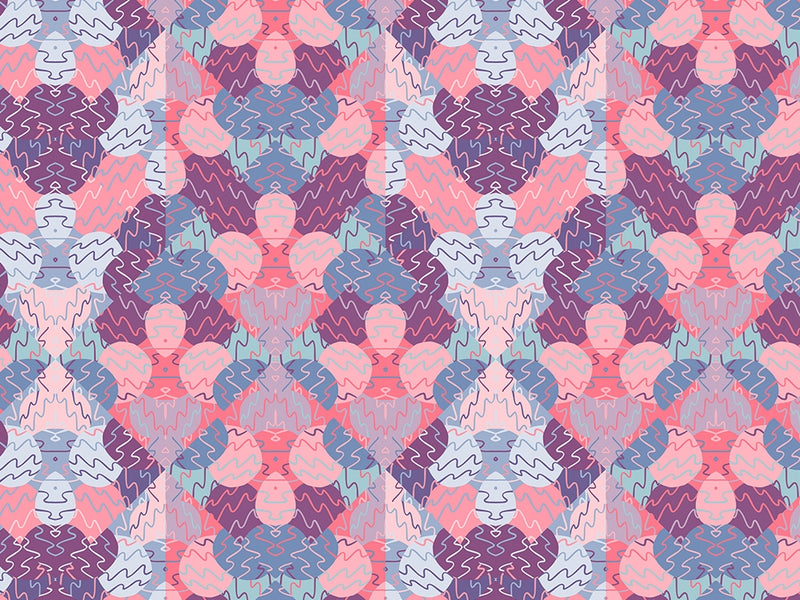 Pink Confusion Mosaic Vinyl Wrap Pattern~Rwraps Series 914 Digitally Printed Vinyl Wrap~0