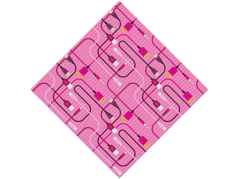 Pink Cords Technology Vinyl Wrap Pattern~Rwraps Series 914 Digitally Printed Vinyl Wrap~0
