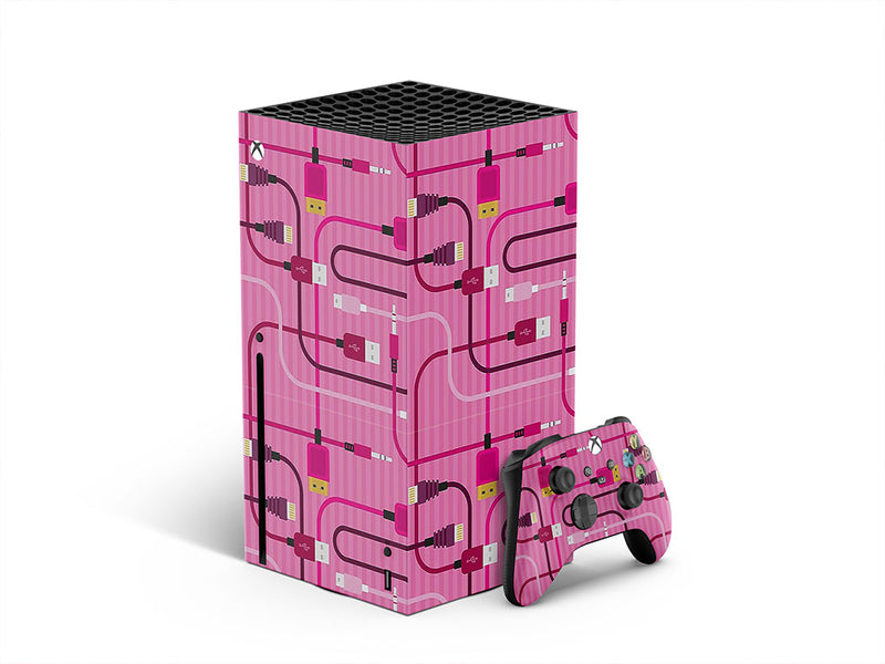 Pink Cords Technology Utility Vehicle Vinyl Wrap