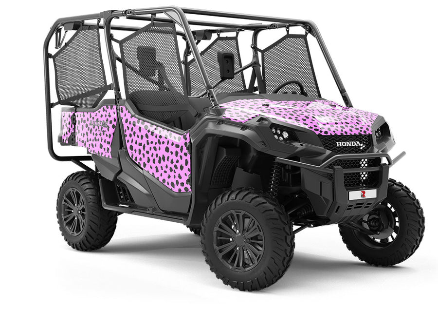 Pink Dalmation Utility Vehicle Vinyl Wrap