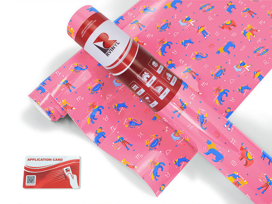 pink friends astrology Craft Vinyl Roll