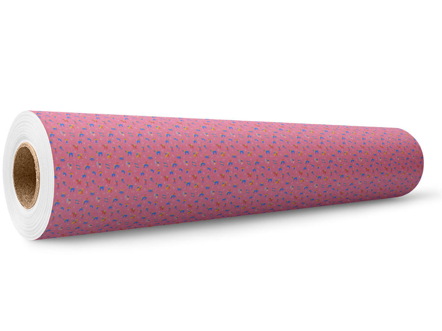 Pink Friends Astrology Wrap Film Wholesale Roll~Rwraps Series 914 Digitally Printed Vinyl Roll~5