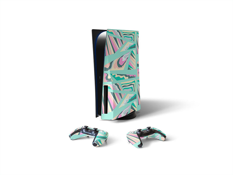 pink invader mosaic Sony PS5 DIY Skin