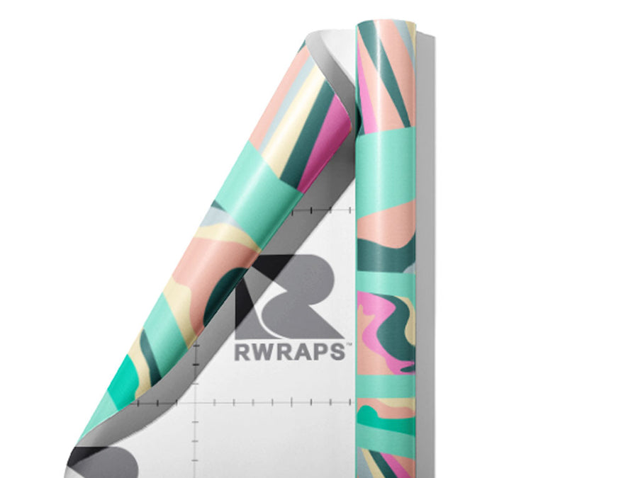 Pink Invader Mosaic Wrap Film Sheets~Rwraps Series 914 Pink Invader Mosaic Scrolled Sheet~3