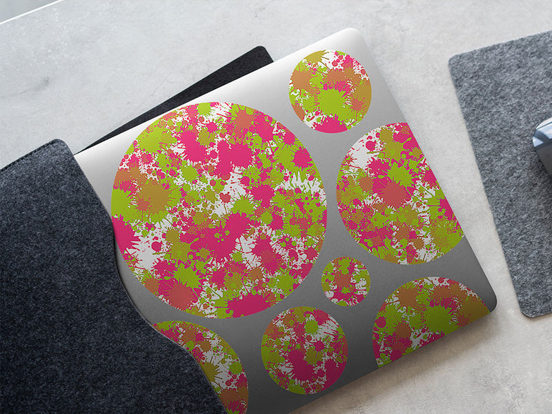 pink lemonade paint splatter DIY Laptop Stickers