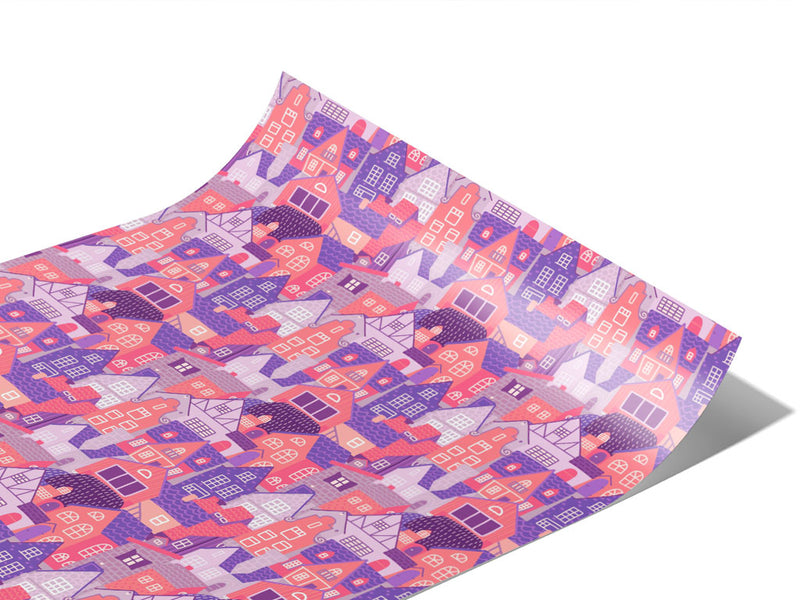 Pink Palaces Cityscape Vinyl Wraps~Rwraps Series 914 Digitally Printed Vinyl Wrap~1